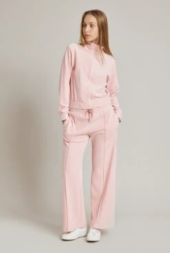 Wide Leg Velour Pant Pink -Ghost Fashion Store V02G021 H44 24635 650px 964px