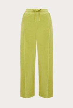 Wide Leg Velour Pant Green -Ghost Fashion Store V02G021 J30 24627 650px 964px
