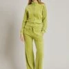 Wide Leg Velour Pant Green 2 Wide Leg Velour Pant Green -Ghost Fashion Store V02G021 J30 24628 650px 964px