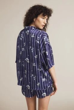 Lucy Satin PJ Set Stripe Floral -Ghost Fashion Store Z01G002CK Y90 20826 650px 964px