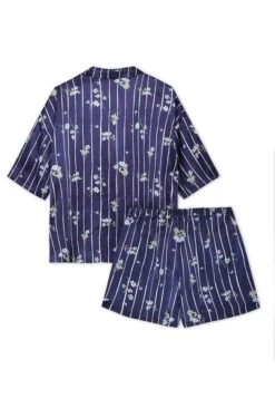 Lucy Satin PJ Set Stripe Floral -Ghost Fashion Store Z01G002CK Y90 20827 650px 964px