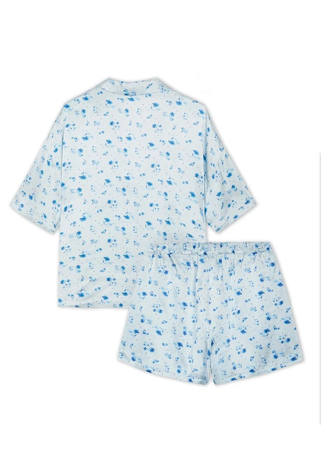 Lucy Satin PJ Set Water Rose 8 Lucy Satin PJ Set Water Rose - Image 6