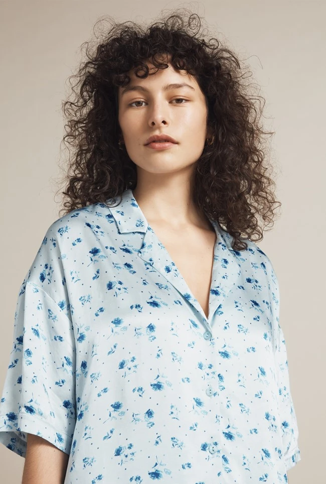 Lucy Satin PJ Set Water Rose 5 Lucy Satin PJ Set Water Rose - Image 3