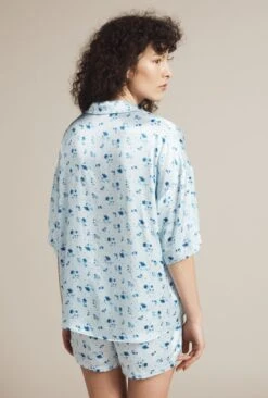 Lucy Satin PJ Set Water Rose 11 Lucy Satin PJ Set Water Rose -Ghost Fashion Store Z01G008CK Y93 20840 650px 964px